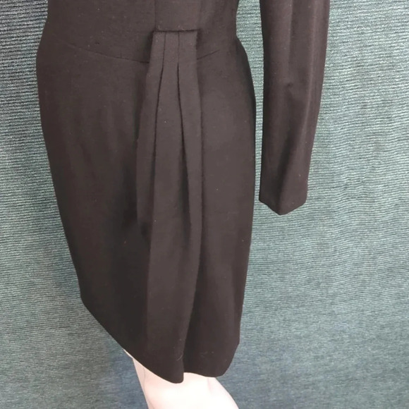 Vintage 80s Warren Petites Wool LS Dress - Picture 7 of 17